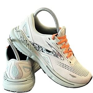 Brooks Adrenaline GTS 23 Running Sneakers Womens 8 B Whitecap Surf Flower